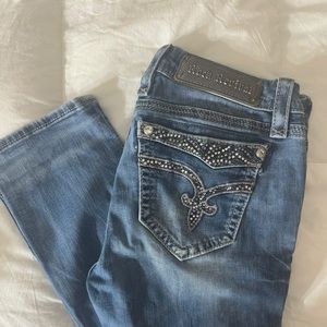 rock revival straight leg jeans worn a few times, no stains or tears